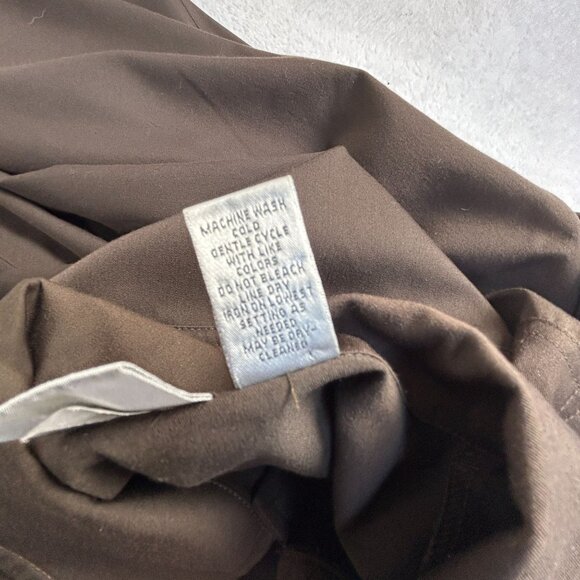 Chico's Womens Brown Button-Up Casual Jacket Size 1 Rayon Blend Lightweight - Picture 4 of 7
